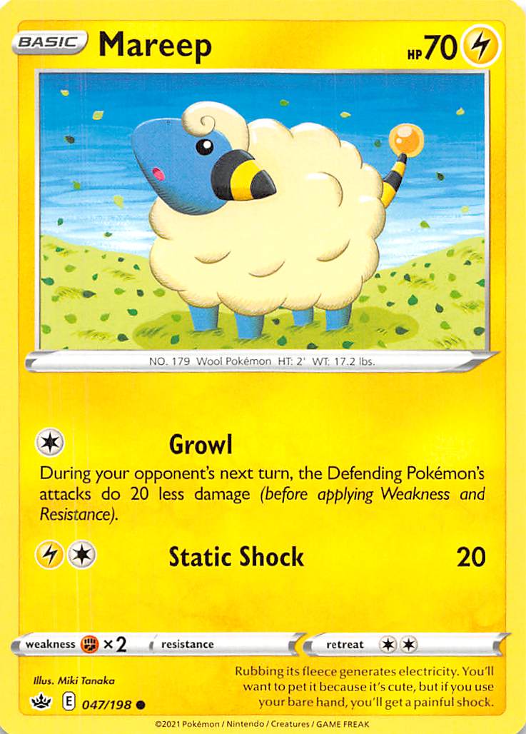 Mareep (047/198) [Sword & Shield: Chilling Reign] - The Mythic Store | 24h Order Processing