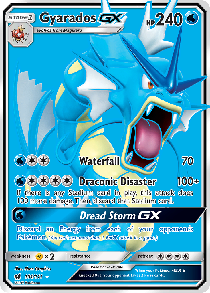 Gyarados GX (101/111) [Sun & Moon: Crimson Invasion] - The Mythic Store | 24h Order Processing