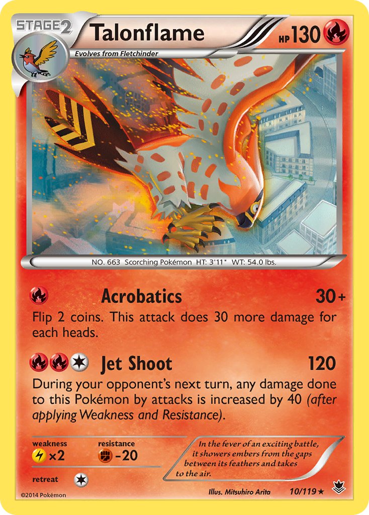 Talonflame (10/119) (Theme Deck Exclusive) [XY: Phantom Forces] - The Mythic Store | 24h Order Processing