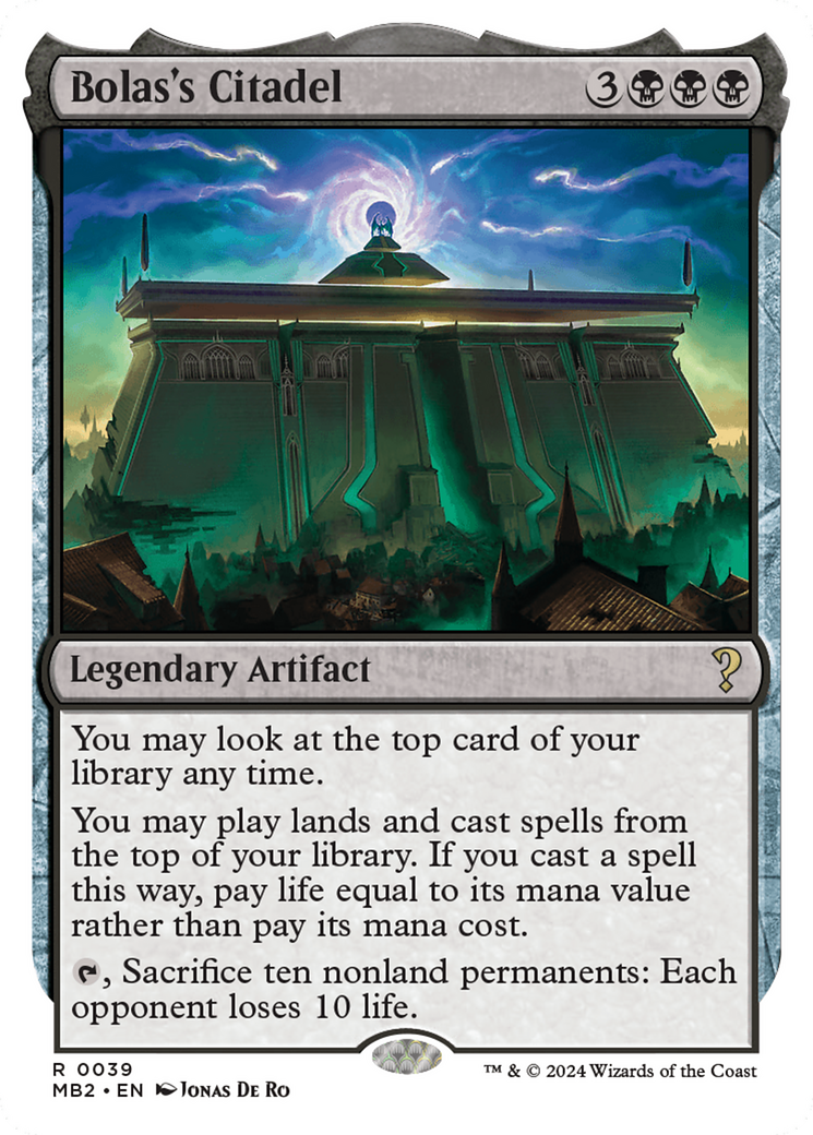 Bolas's Citadel (White Border) [Mystery Booster 2] - The Mythic Store | 24h Order Processing