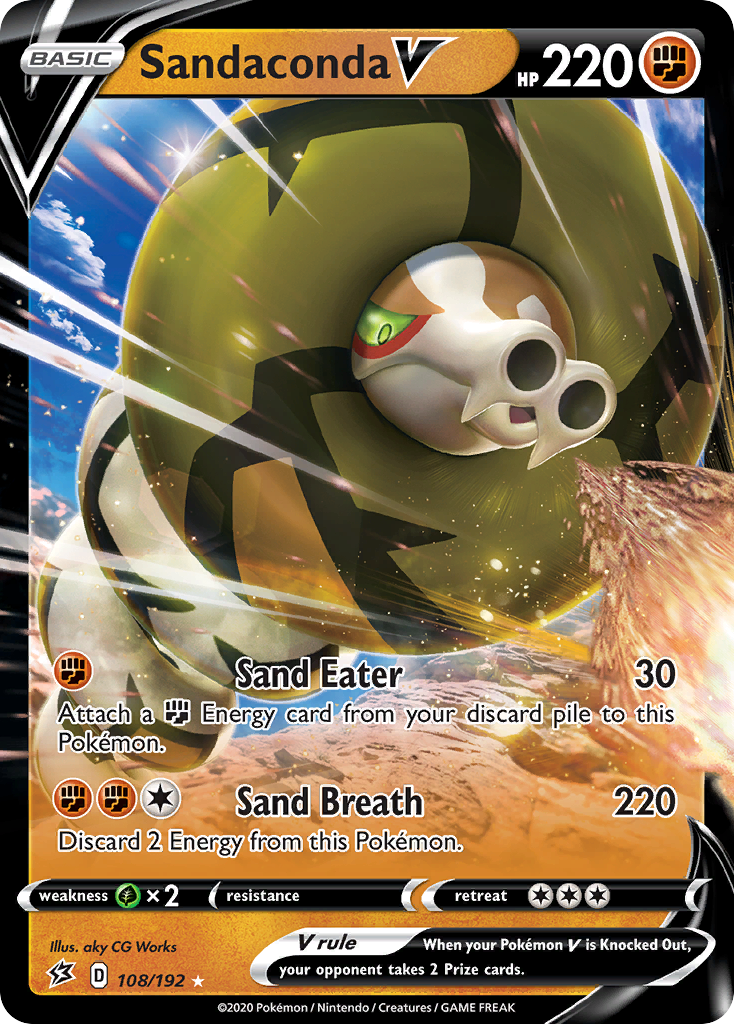 Sandaconda V (108/192) [Sword & Shield: Rebel Clash] - The Mythic Store | 24h Order Processing