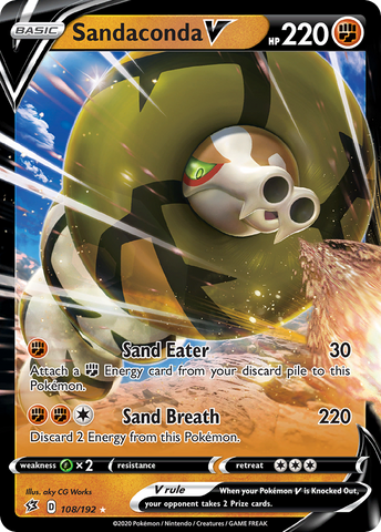 Sandaconda V (108/192) [Sword & Shield: Rebel Clash] - The Mythic Store | 24h Order Processing