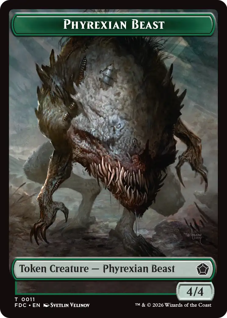 Spider // Phyrexian Beast Double-Sided Token [Foundations Commander Tokens] - The Mythic Store | 24h Order Processing