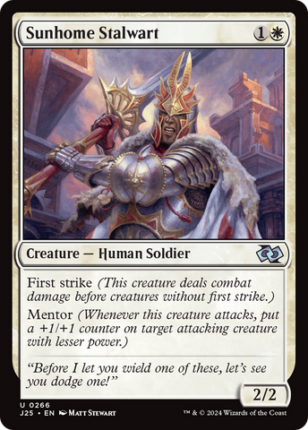 Sunhome Stalwart [Foundations Jumpstart] - The Mythic Store | 24h Order Processing