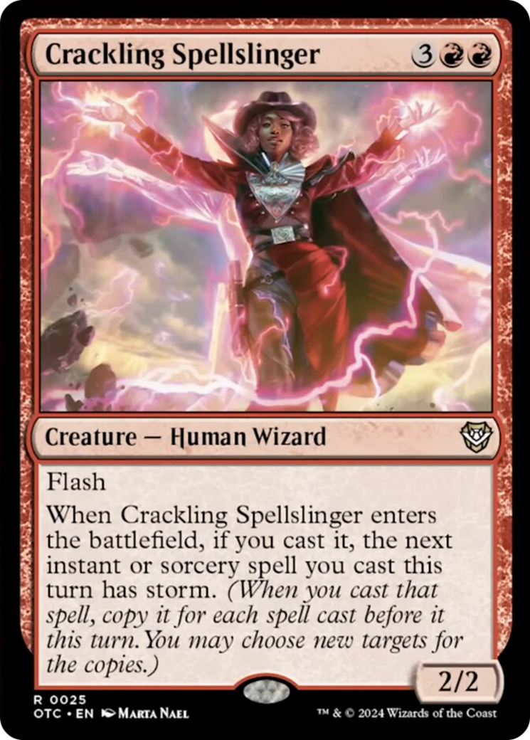 Crackling Spellslinger [Outlaws of Thunder Junction Commander] - The Mythic Store | 24h Order Processing