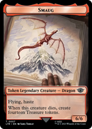 Smaug // Food (0023) Double-Sided Token (Surge Foil) [The Lord of the Rings: Tales of Middle-Earth Tokens] - The Mythic Store | 24h Order Processing