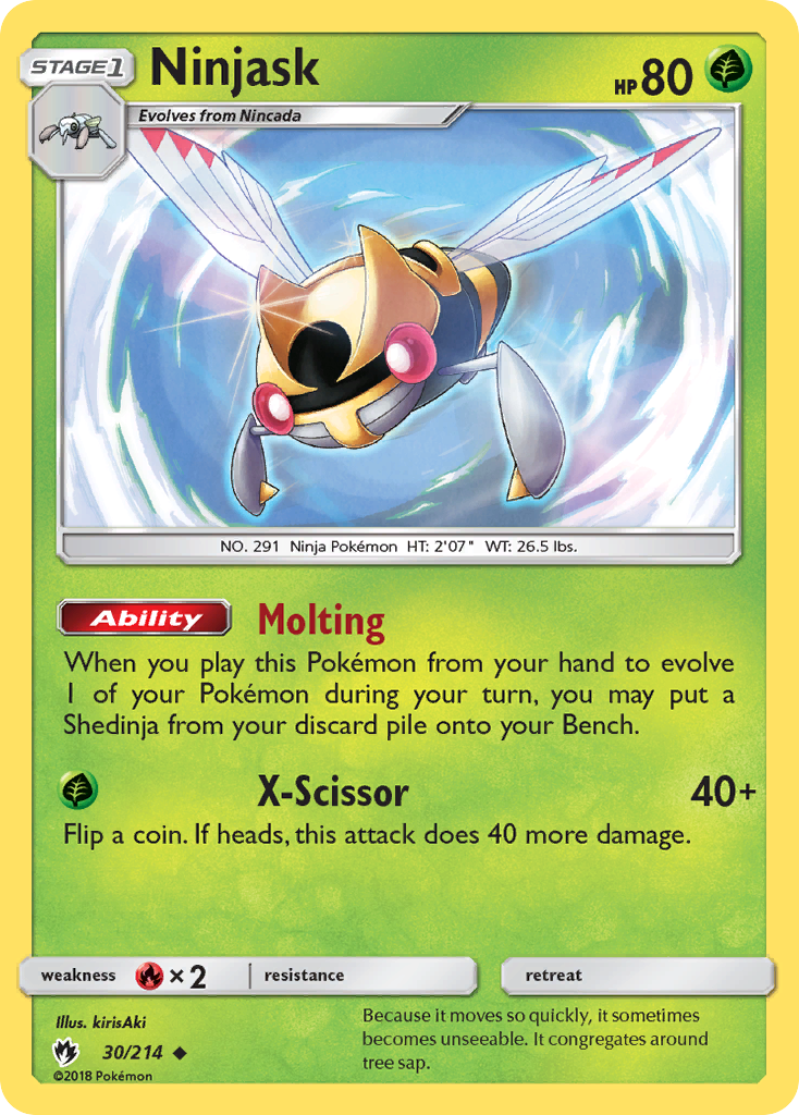 Ninjask (30/214) [Sun & Moon: Lost Thunder] - The Mythic Store | 24h Order Processing