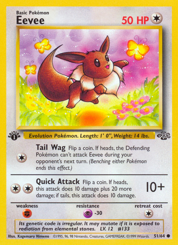 Eevee (51/64) [Jungle 1st Edition] - The Mythic Store | 24h Order Processing