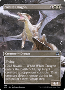 White Dragon (Borderless Alternate Art) [Dungeons & Dragons: Adventures in the Forgotten Realms] - The Mythic Store | 24h Order Processing