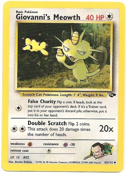 Giovanni's Meowth (43/132) [Gym Challenge Unlimited] - The Mythic Store | 24h Order Processing