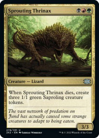 Sprouting Thrinax [Double Masters 2022] - The Mythic Store | 24h Order Processing