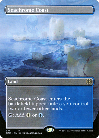 Seachrome Coast (Borderless Alternate Art) [Phyrexia: All Will Be One] - The Mythic Store | 24h Order Processing