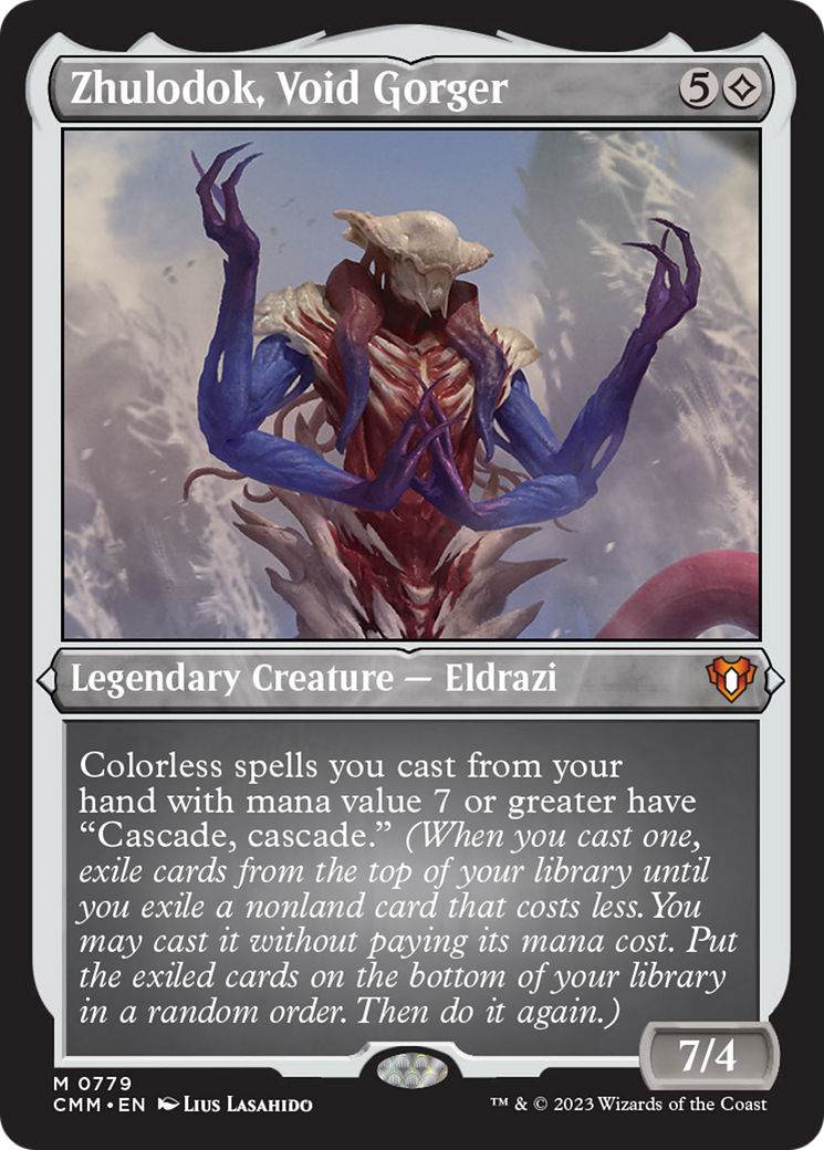 Zhulodok, Void Gorger (Display Commander) (Foil Etched) [Commander Masters] - The Mythic Store | 24h Order Processing