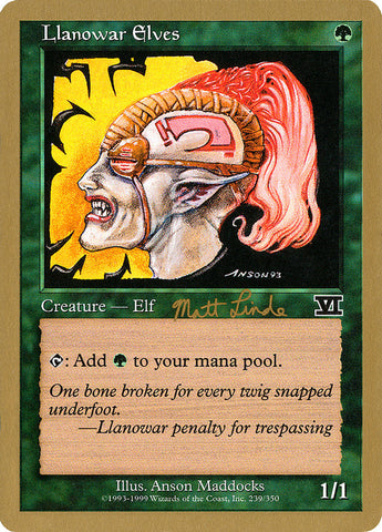 Llanowar Elves (Matt Linde) [World Championship Decks 1999] - The Mythic Store | 24h Order Processing
