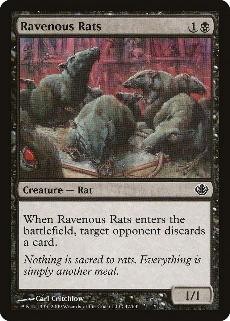 Ravenous Rats [Duel Decks: Garruk vs. Liliana] - The Mythic Store | 24h Order Processing