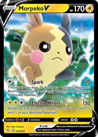 Morpeko V (037/072) [Sword & Shield: Shining Fates] - The Mythic Store | 24h Order Processing