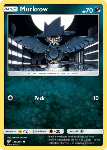 Murkrow (129/236) [Sun & Moon: Unified Minds] - The Mythic Store | 24h Order Processing