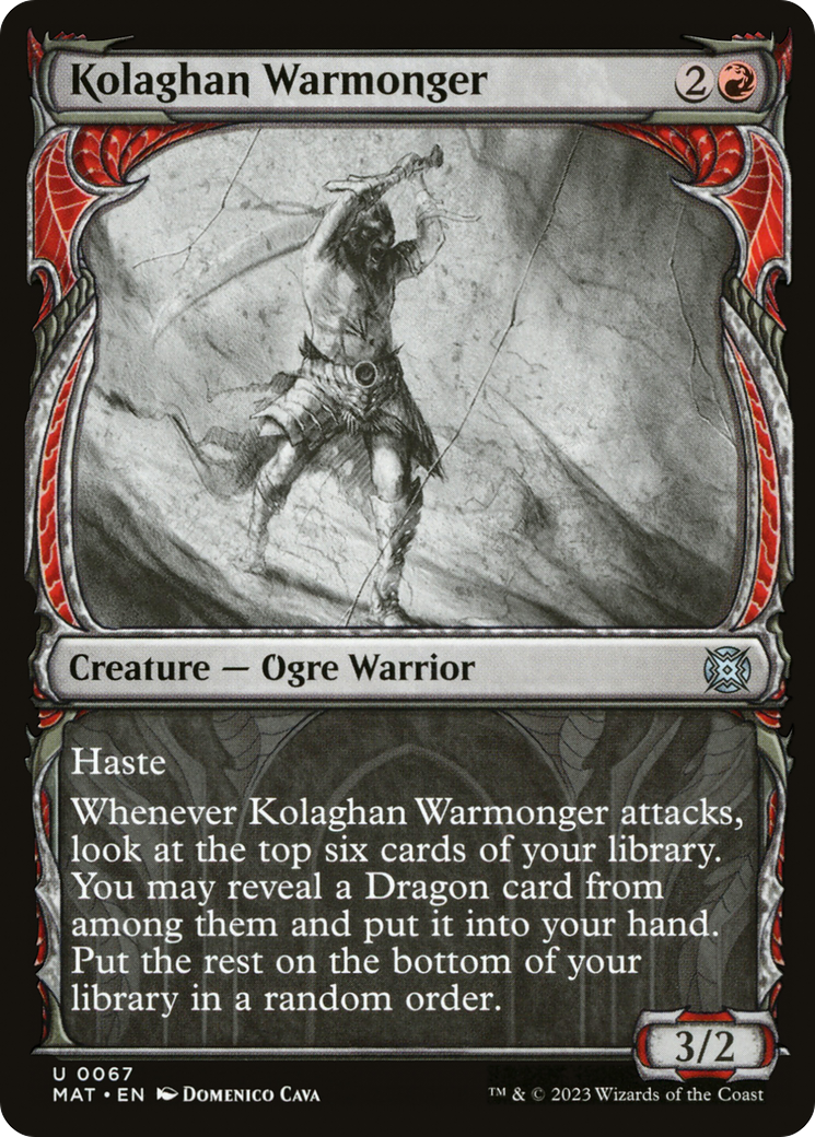 Kolaghan Warmonger (Showcase) [March of the Machine: The Aftermath] - The Mythic Store | 24h Order Processing