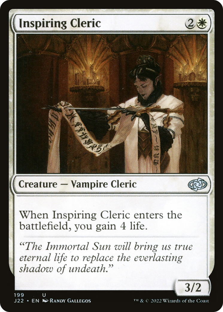 Inspiring Cleric [Jumpstart 2022] - The Mythic Store | 24h Order Processing