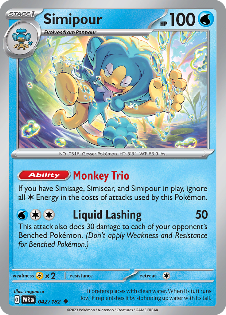 Simipour (042/182) [Scarlet & Violet: Paradox Rift] - The Mythic Store | 24h Order Processing