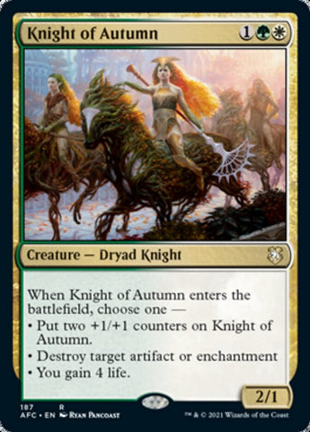 Knight of Autumn [Dungeons & Dragons: Adventures in the Forgotten Realms Commander] - The Mythic Store | 24h Order Processing