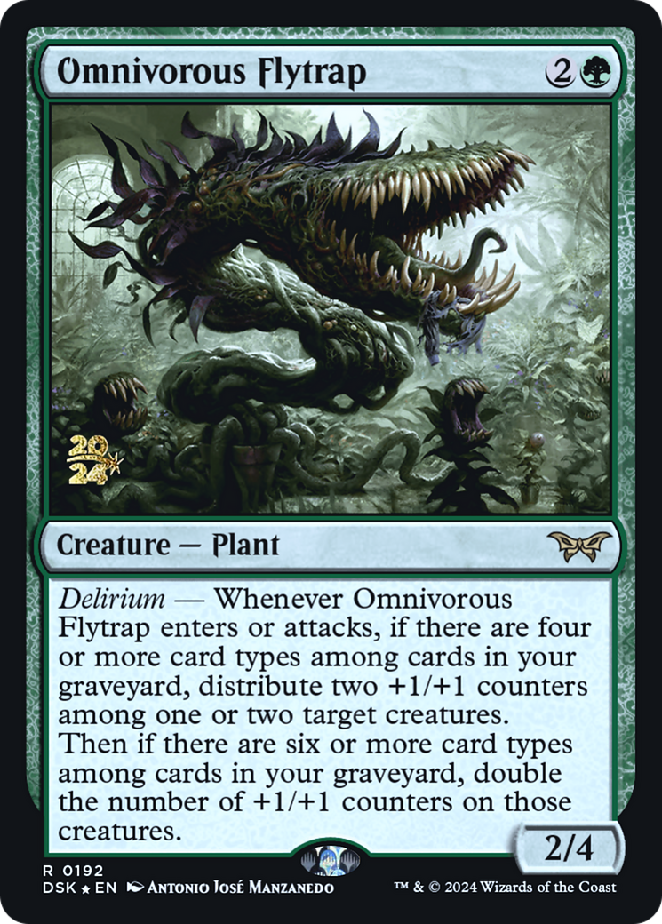 Omnivorous Flytrap [Duskmourn: House of Horror Prerelease Promos] - The Mythic Store | 24h Order Processing
