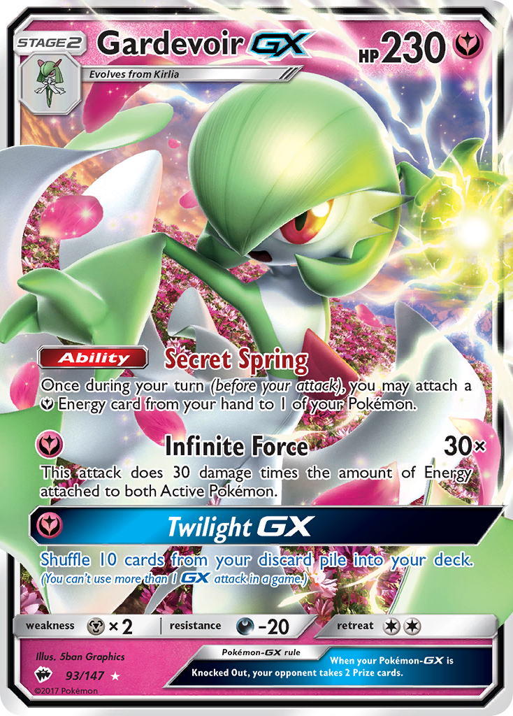 Gardevoir GX (93/147) [Sun & Moon: Burning Shadows] - The Mythic Store | 24h Order Processing