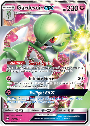 Gardevoir GX (93/147) [Sun & Moon: Burning Shadows] - The Mythic Store | 24h Order Processing