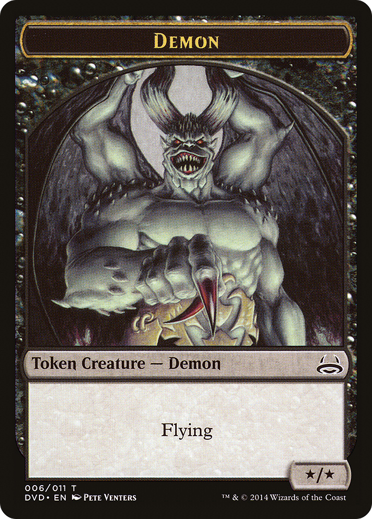 Demon Token (Divine vs. Demonic) [Duel Decks Anthology Tokens] - The Mythic Store | 24h Order Processing
