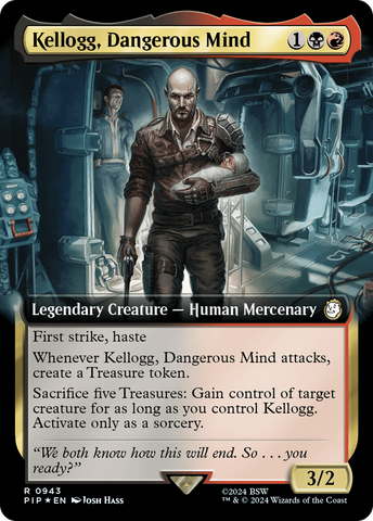 Kellogg, Dangerous Mind (Extended Art) (Surge Foil) [Fallout] - The Mythic Store | 24h Order Processing