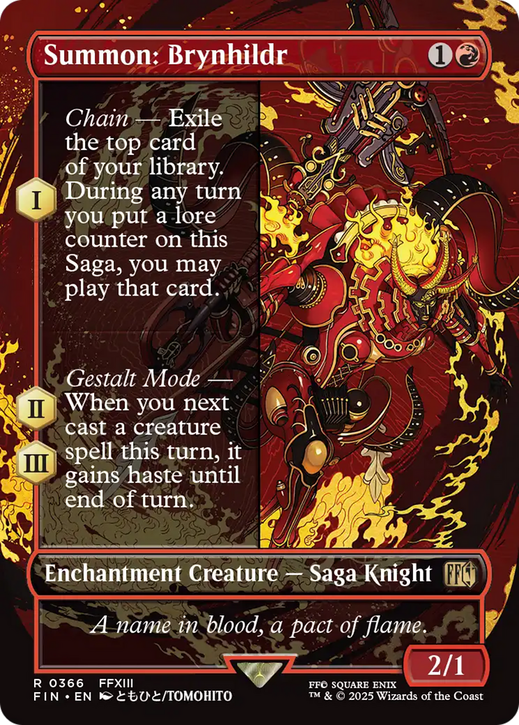 Summon: Brynhildr (Borderless) [FINAL FANTASY] - The Mythic Store | 24h Order Processing