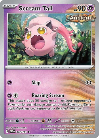 Scream Tail (042/131) [Scarlet & Violet: Prismatic Evolutions] - The Mythic Store | 24h Order Processing