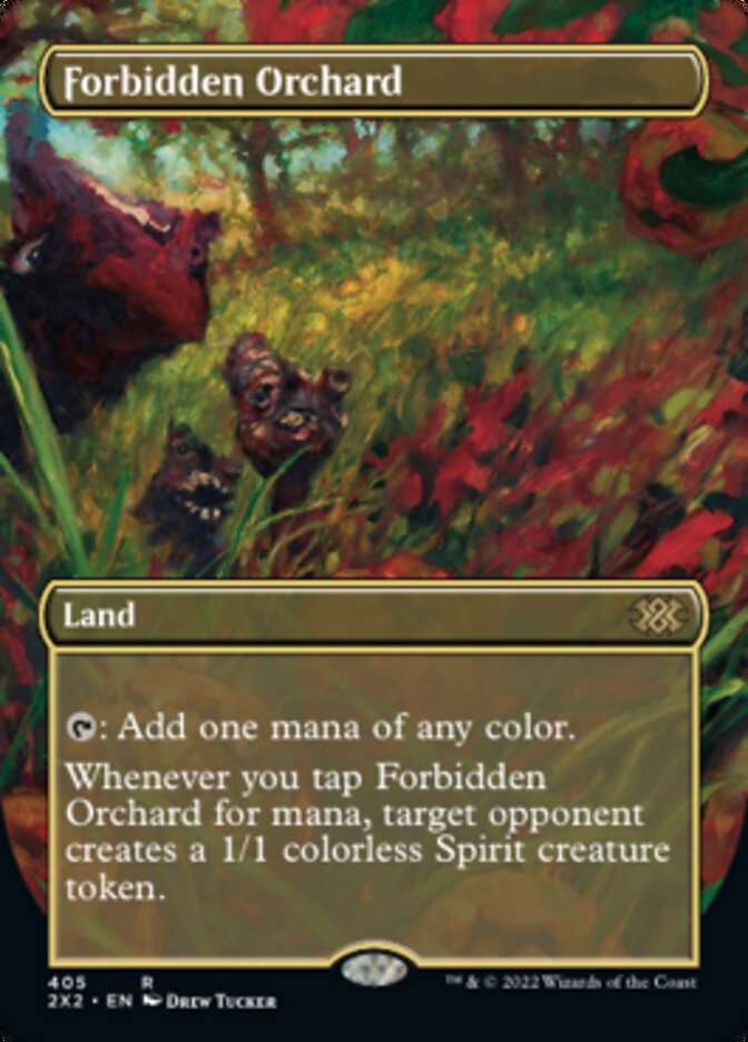 Forbidden Orchard (Borderless Alternate Art) [Double Masters 2022] - The Mythic Store | 24h Order Processing