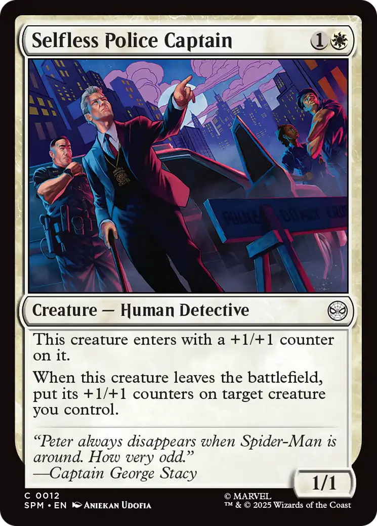 Selfless Police Captain [Marvel's Spider-Man] - The Mythic Store | 24h Order Processing