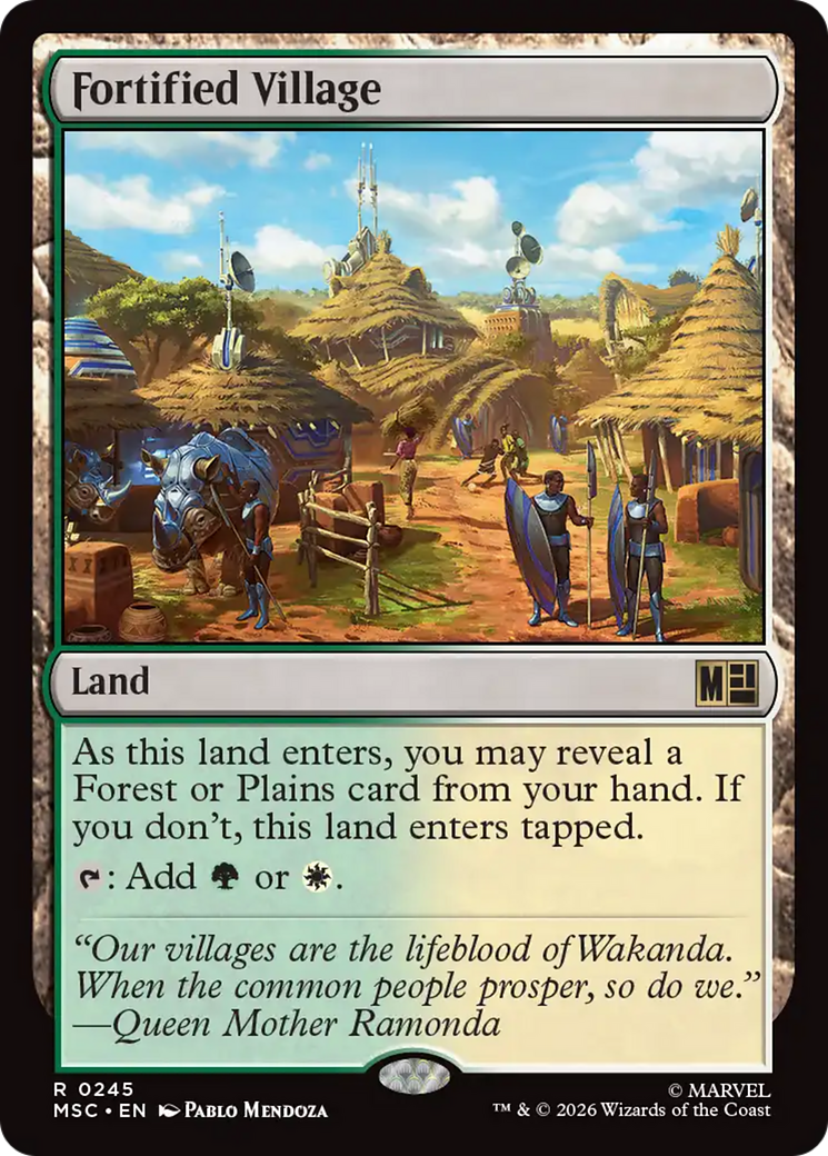 Fortified Village (Surge Foil) [Marvel Super Heroes Commander] - The Mythic Store | 24h Order Processing