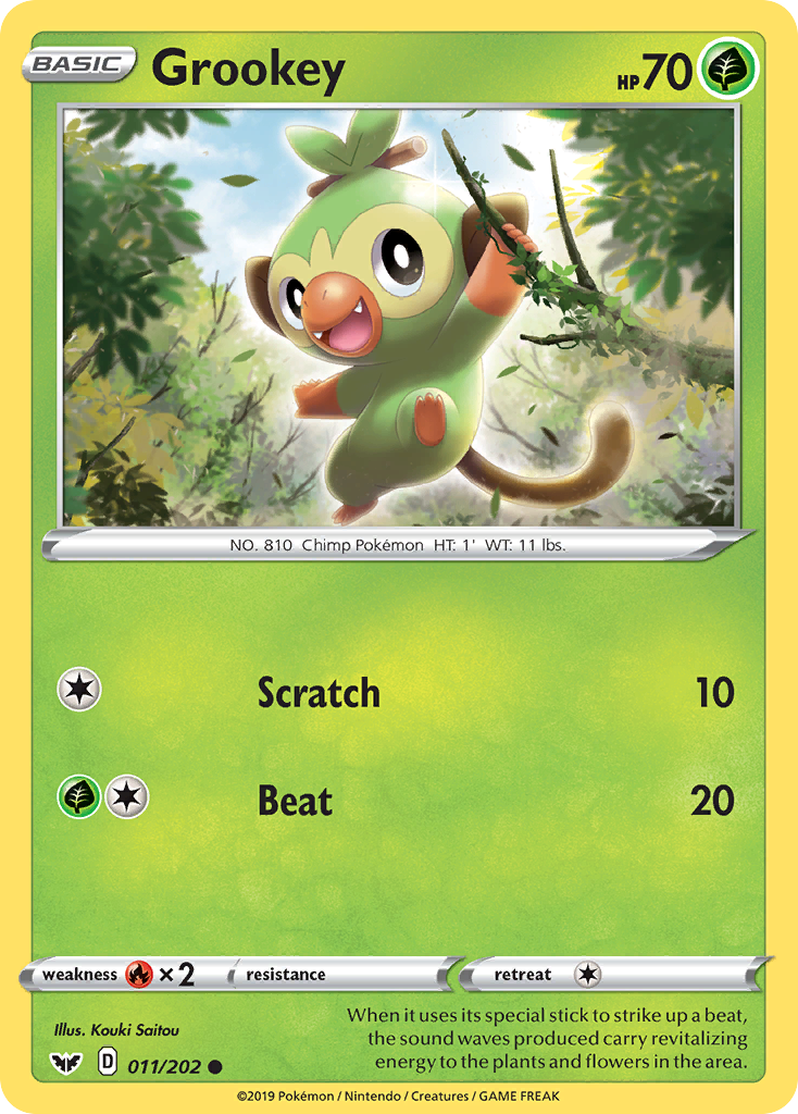 Grookey (011/202) [Sword & Shield: Base Set] - The Mythic Store | 24h Order Processing