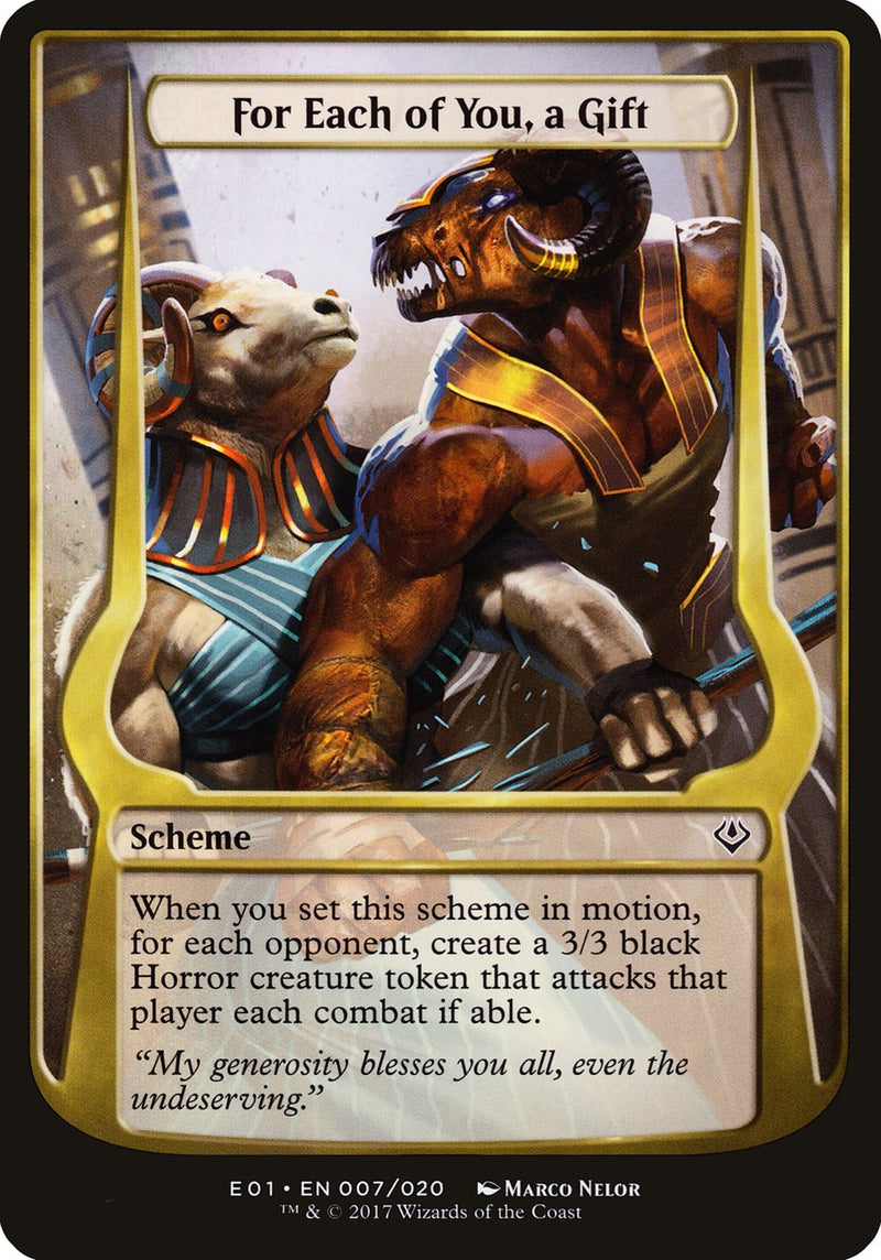 For Each of You, a Gift (Schemes) [Archenemy: Nicol Bolas Schemes] - The Mythic Store | 24h Order Processing