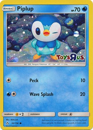 Piplup (32/156) (Toys R Us Promo) [Sun & Moon: Ultra Prism] - The Mythic Store | 24h Order Processing