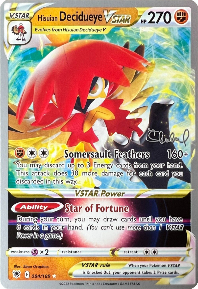 Hisuian Decidueye VSTAR (084/189) (ADP - Ondrej Skubal) [World Championships 2022] - The Mythic Store | 24h Order Processing