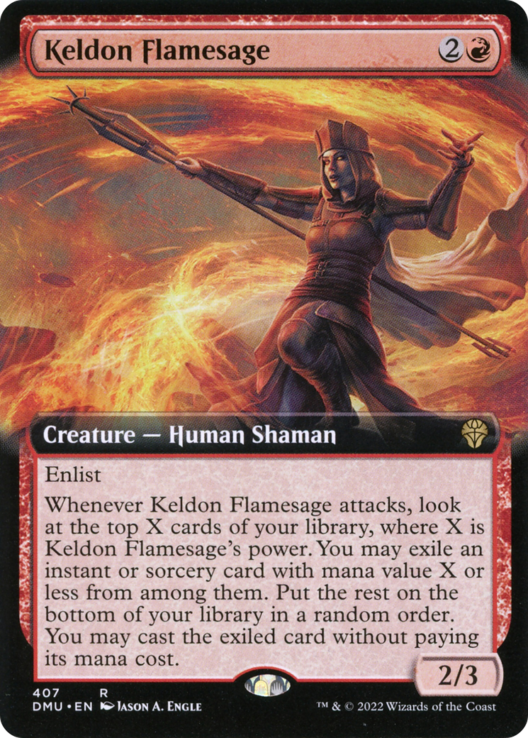 Keldon Flamesage (Extended Art) [Dominaria United] - The Mythic Store | 24h Order Processing