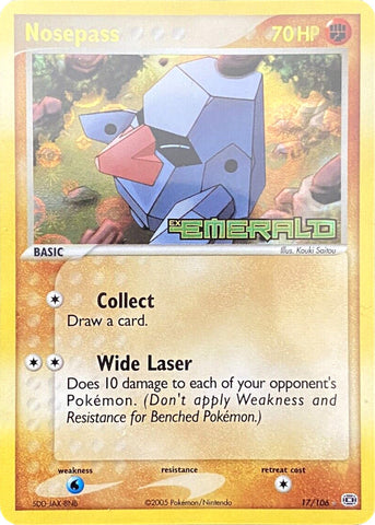 Nosepass (17/106) (Stamped) [EX: Emerald] - The Mythic Store | 24h Order Processing