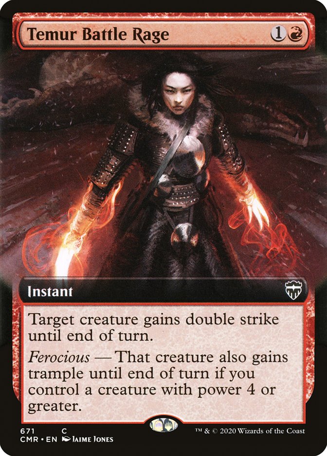 Temur Battle Rage (Extended Art) [Commander Legends] - The Mythic Store | 24h Order Processing