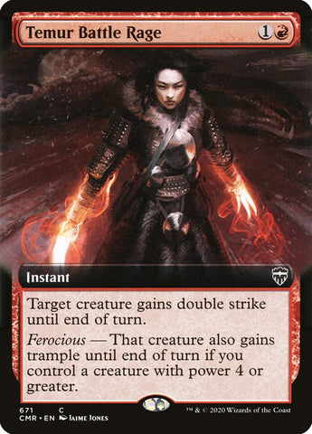 Temur Battle Rage (Extended Art) [Commander Legends] - The Mythic Store | 24h Order Processing