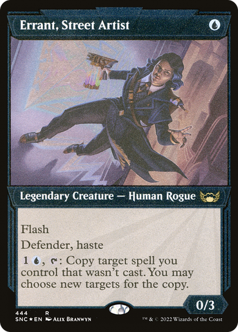 Errant, Street Artist (Showcase Art Deco Foil Etched) [Streets of New Capenna] - The Mythic Store | 24h Order Processing