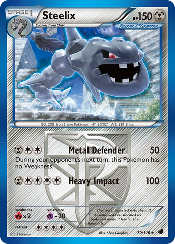 Steelix (79/116) [Black & White: Plasma Freeze] - The Mythic Store | 24h Order Processing