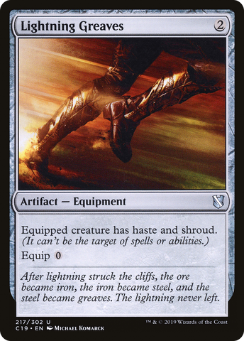 Lightning Greaves [Commander 2019] - The Mythic Store | 24h Order Processing