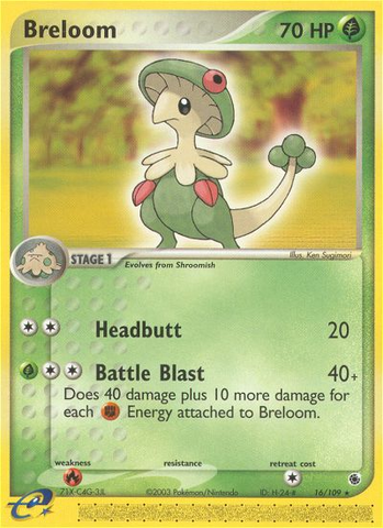 Breloom (16/109) [EX: Ruby & Sapphire] - The Mythic Store | 24h Order Processing