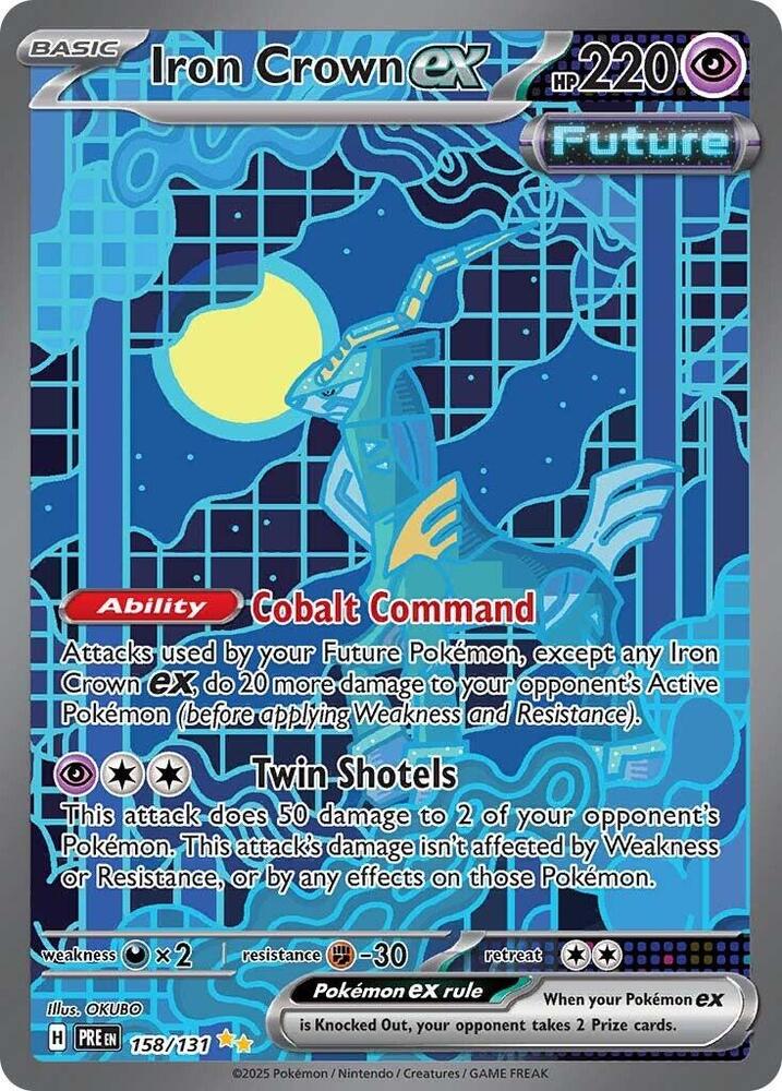 Iron Crown ex (158/131) [Scarlet & Violet: Prismatic Evolutions] - The Mythic Store | 24h Order Processing