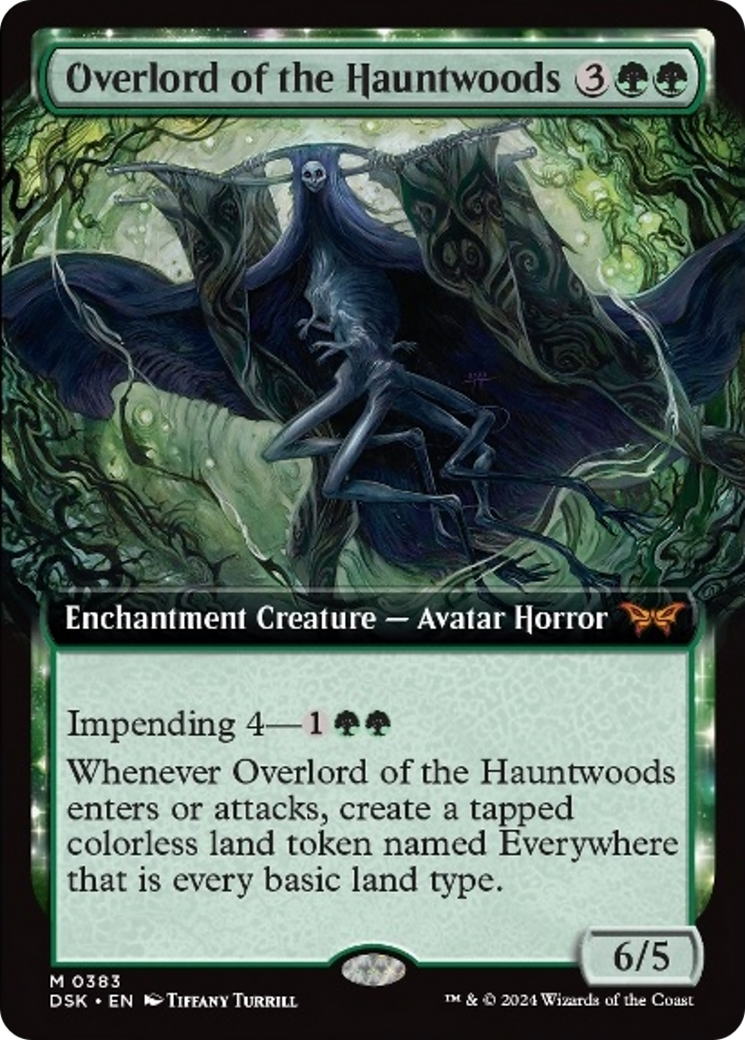 Overlord of the Hauntwoods (Extended Art) [Duskmourn: House of Horror] - The Mythic Store | 24h Order Processing