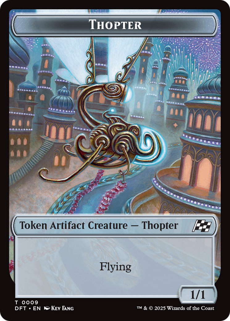 Servo // Thopter (0009) Double-Sided Token [Aetherdrift Tokens] - The Mythic Store | 24h Order Processing